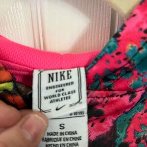 Nike Pink and Multicolor Sports Top